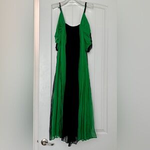 Vintage 1970s Henri Bendel Silk Maxi Dress – Made in France – Rare Label